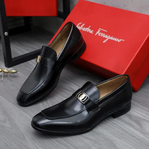 Cheap Salvatore Ferragamo Leather Shoes For Men #1433541, $$108.00 USD On Salvatore Ferragamo Leather Shoes