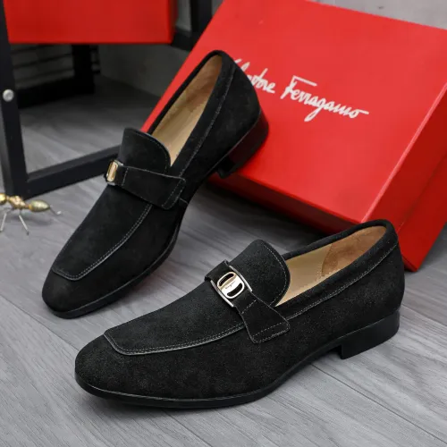Cheap Salvatore Ferragamo Leather Shoes For Men #1433542, $$108.00 USD On Salvatore Ferragamo Leather Shoes