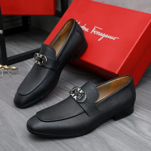 Cheap Salvatore Ferragamo Leather Shoes For Men #1433547, $$108.00 USD On Salvatore Ferragamo Leather Shoes