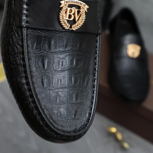 Replica Bottega Veneta BV Leather Shoes For Men #1433553 $85.00 USD for Wholesale