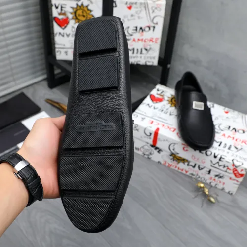 Replica Dolce & Gabbana D&G Leather Shoes For Men #1433573 $76.00 USD for Wholesale
