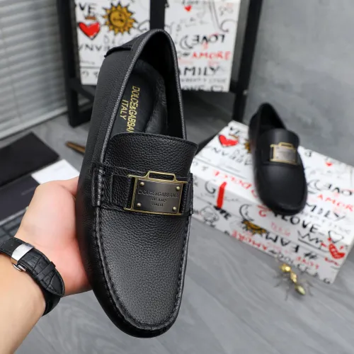 Replica Dolce & Gabbana D&G Leather Shoes For Men #1433574 $76.00 USD for Wholesale