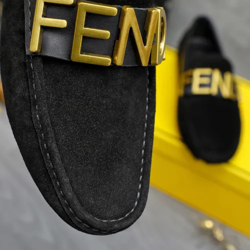 Replica Fendi Leather Shoes For Men #1433576 $76.00 USD for Wholesale