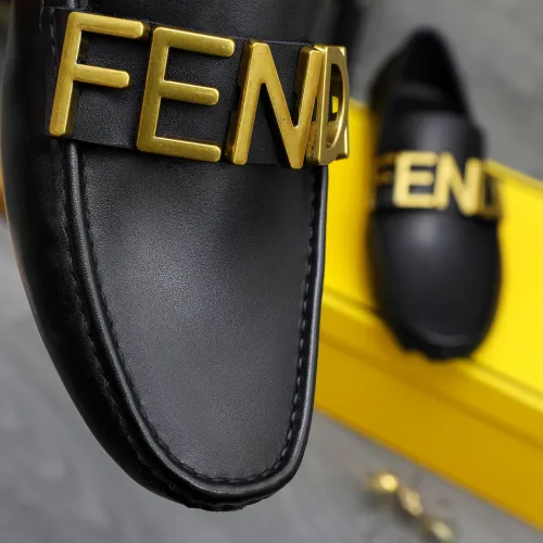 Replica Fendi Leather Shoes For Men #1433577 $76.00 USD for Wholesale