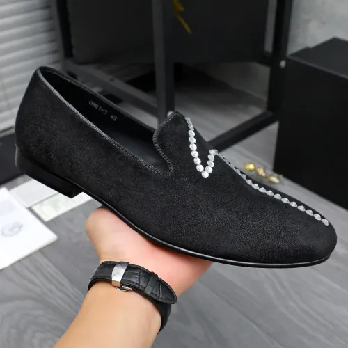 Replica Giuseppe Zanotti GZ Leather Shoes For Men #1433623 $80.00 USD for Wholesale