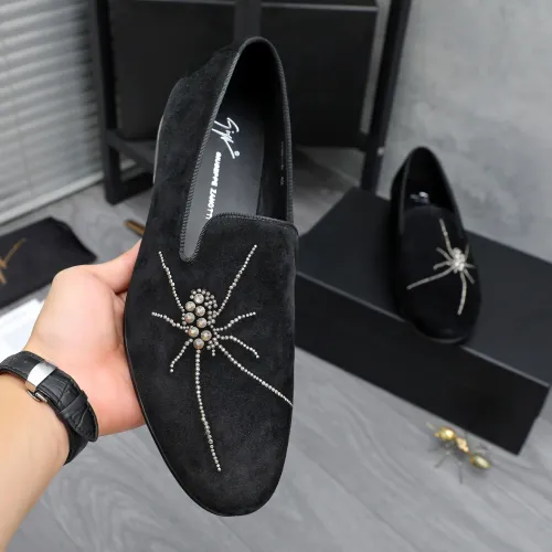Replica Giuseppe Zanotti GZ Leather Shoes For Men #1433625 $80.00 USD for Wholesale