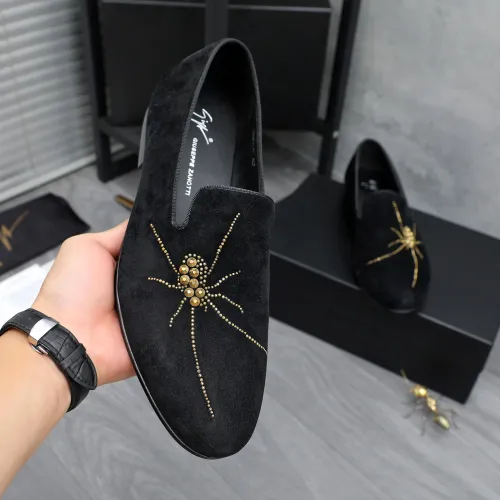 Replica Giuseppe Zanotti GZ Leather Shoes For Men #1433626 $80.00 USD for Wholesale