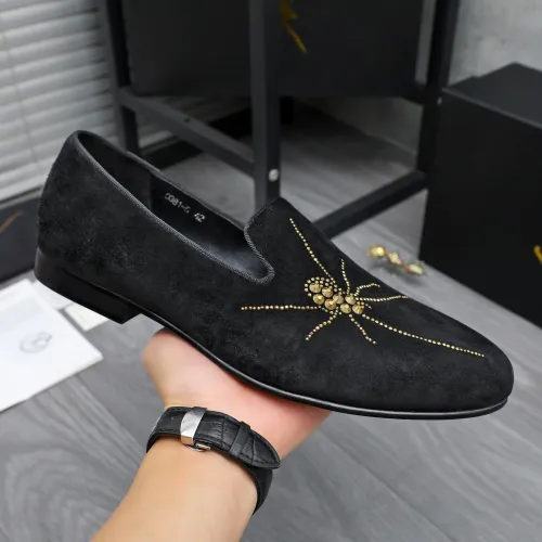 Replica Giuseppe Zanotti GZ Leather Shoes For Men #1433626 $80.00 USD for Wholesale