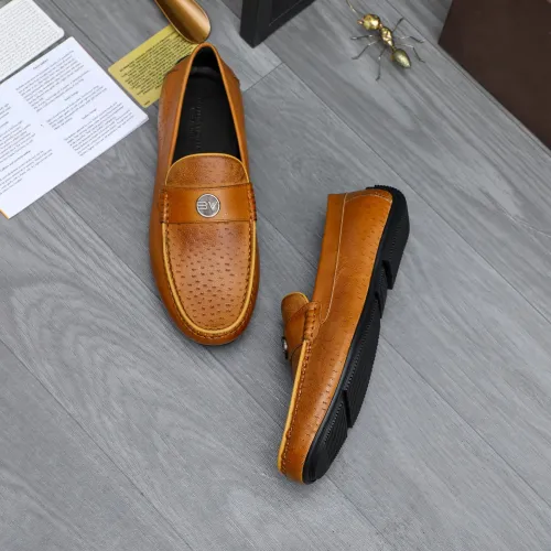 Replica Bottega Veneta BV Leather Shoes For Men #1433627 $82.00 USD for Wholesale