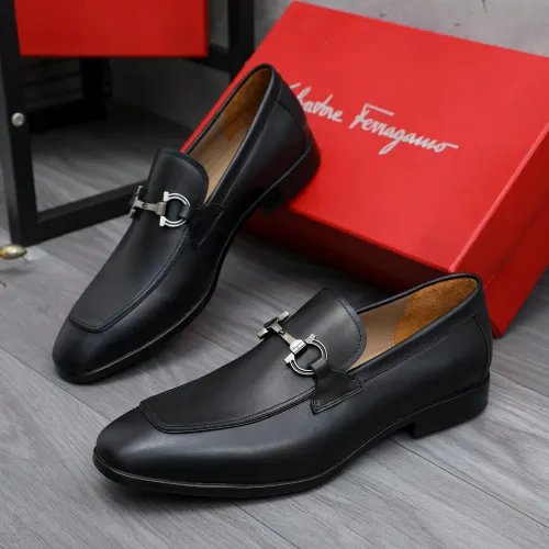 Cheap Salvatore Ferragamo Leather Shoes For Men #1433640, $$105.00 USD On Salvatore Ferragamo Leather Shoes
