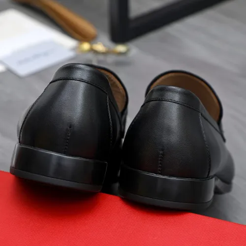 Replica Salvatore Ferragamo Leather Shoes For Men #1433640 $105.00 USD for Wholesale