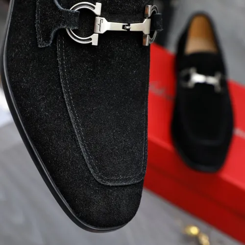 Replica Salvatore Ferragamo Leather Shoes For Men #1433642 $105.00 USD for Wholesale