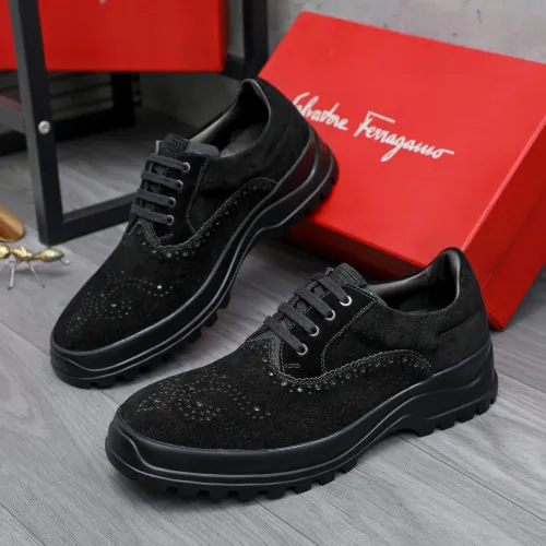 Cheap Salvatore Ferragamo Leather Shoes For Men #1433643, $$115.00 USD On Salvatore Ferragamo Leather Shoes
