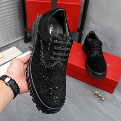 Replica Salvatore Ferragamo Leather Shoes For Men #1433643 $115.00 USD for Wholesale