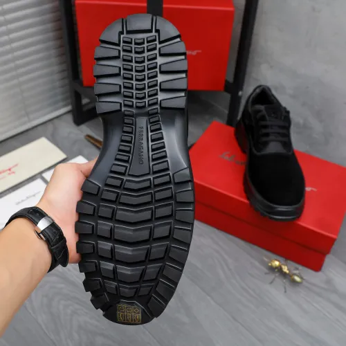 Replica Salvatore Ferragamo Leather Shoes For Men #1433644 $115.00 USD for Wholesale