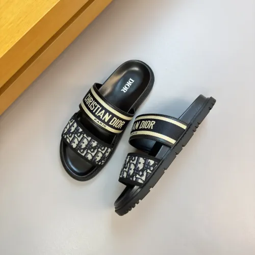 Replica Christian Dior Slippers For Men #1433992 $56.00 USD for Wholesale