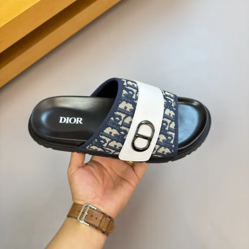 Replica Christian Dior Slippers For Men #1433993 $56.00 USD for Wholesale
