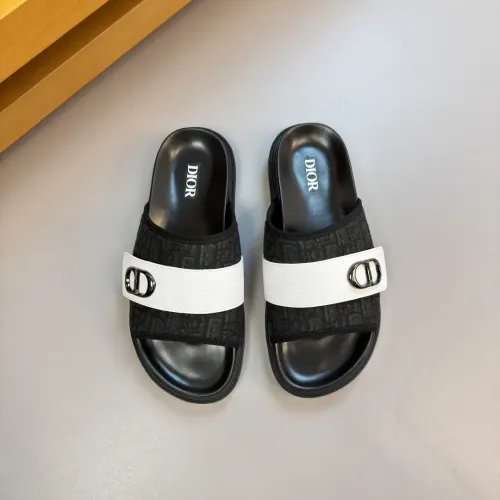 Replica Christian Dior Slippers For Men #1433995 $56.00 USD for Wholesale