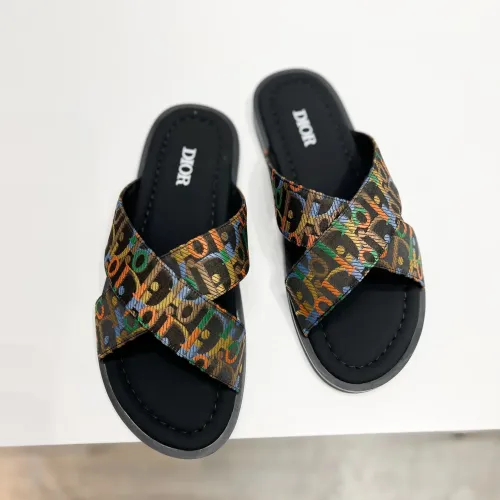 Replica Christian Dior Slippers For Men #1434001 $56.00 USD for Wholesale