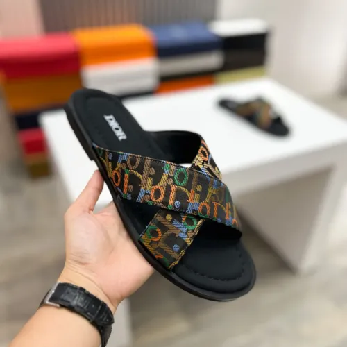 Replica Christian Dior Slippers For Men #1434001 $56.00 USD for Wholesale