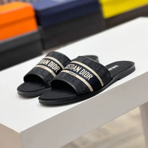 Replica Christian Dior Slippers For Men #1434009 $56.00 USD for Wholesale