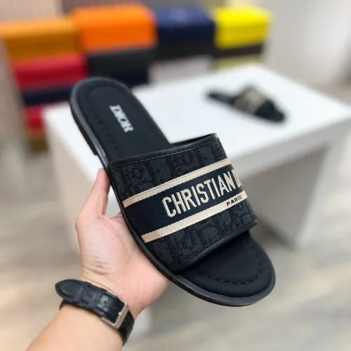 Replica Christian Dior Slippers For Men #1434009 $56.00 USD for Wholesale