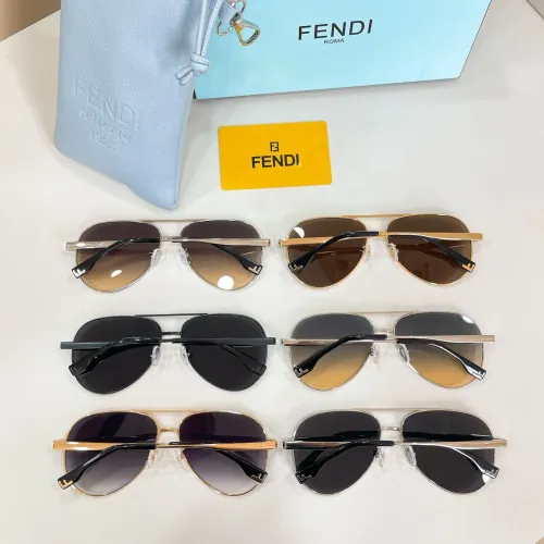 Replica Fendi AAA Quality Sunglasses #1434013 $64.00 USD for Wholesale