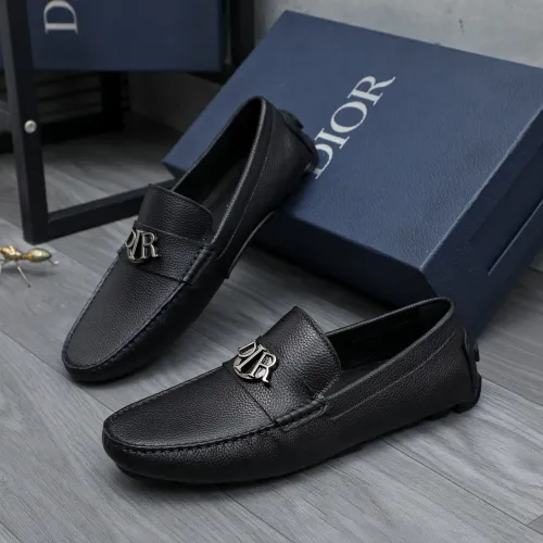 Replica Christian Dior Leather Shoes For Men #1434028 $76.00 USD for Wholesale