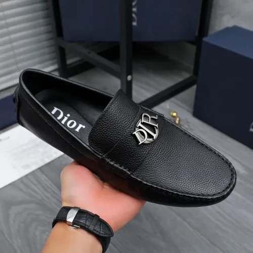 Replica Christian Dior Leather Shoes For Men #1434028 $76.00 USD for Wholesale