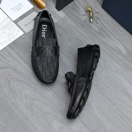 Replica Christian Dior Leather Shoes For Men #1434034 $76.00 USD for Wholesale