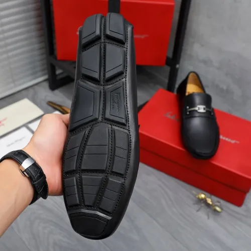 Replica Salvatore Ferragamo Leather Shoes For Men #1434060 $76.00 USD for Wholesale