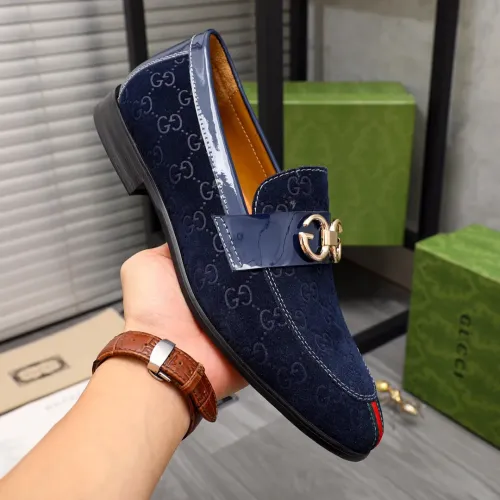 Replica Gucci Oxfords Shoes For Men #1434067 $88.00 USD for Wholesale
