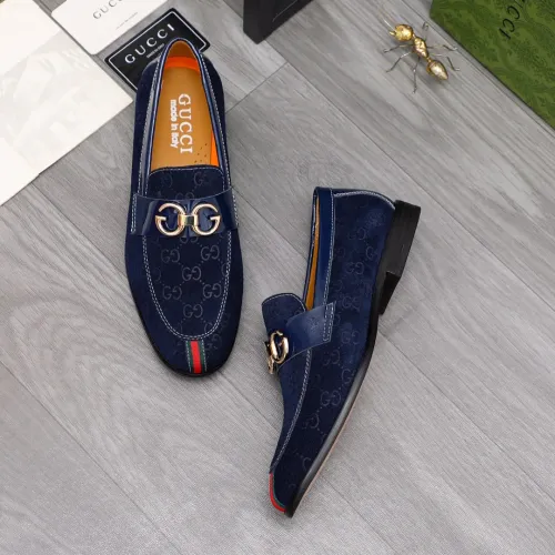 Replica Gucci Oxfords Shoes For Men #1434067 $88.00 USD for Wholesale