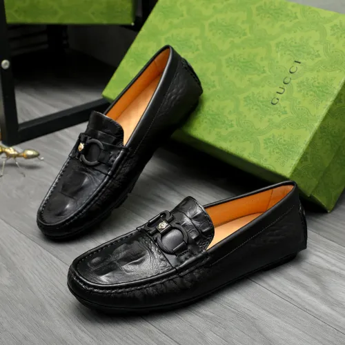 Replica Gucci Oxfords Shoes For Men #1434071 $72.00 USD for Wholesale