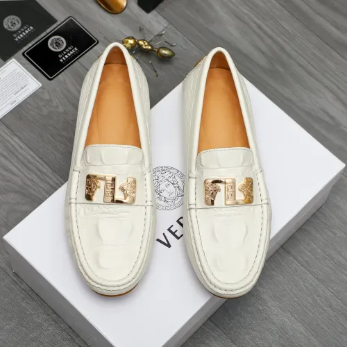 Cheap Versace Leather Shoes For Men #1434072, $$72.00 USD On Versace Leather Shoes