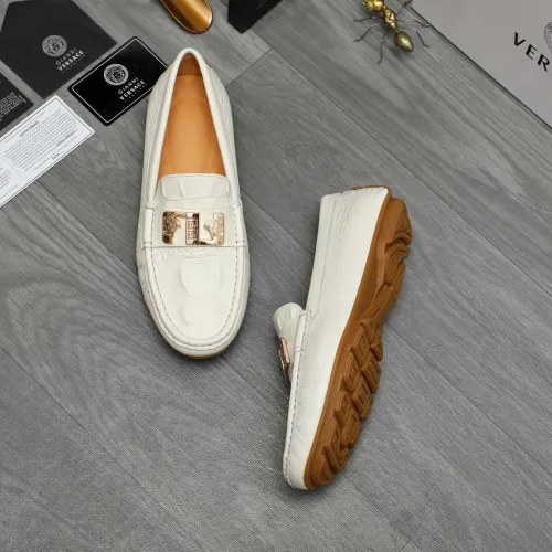 Replica Versace Leather Shoes For Men #1434072 $72.00 USD for Wholesale