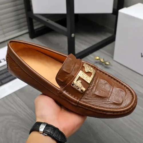 Replica Versace Leather Shoes For Men #1434073 $72.00 USD for Wholesale