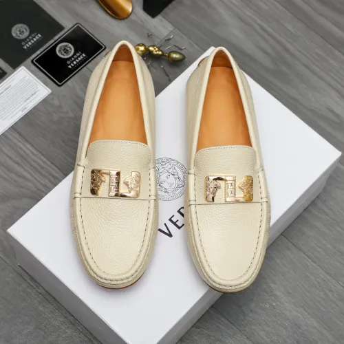 Cheap Versace Leather Shoes For Men #1434075, $$72.00 USD On Versace Leather Shoes