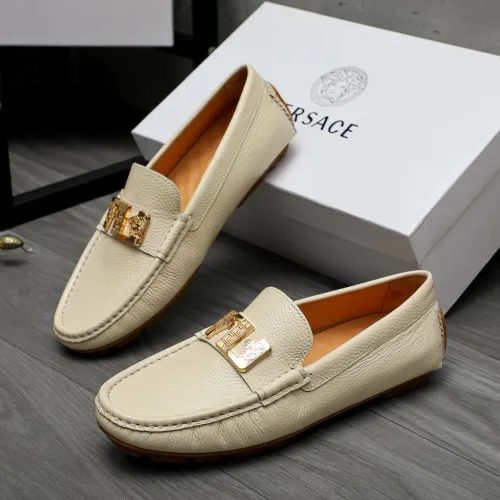 Replica Versace Leather Shoes For Men #1434075 $72.00 USD for Wholesale