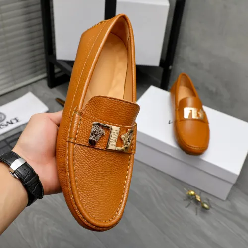 Replica Versace Leather Shoes For Men #1434076 $72.00 USD for Wholesale