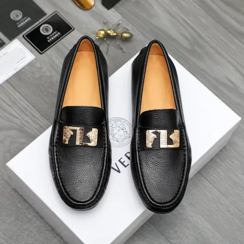 Cheap Versace Leather Shoes For Men #1434077, $$72.00 USD On Versace Leather Shoes