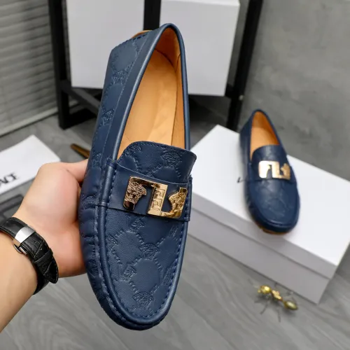 Replica Versace Leather Shoes For Men #1434078 $72.00 USD for Wholesale