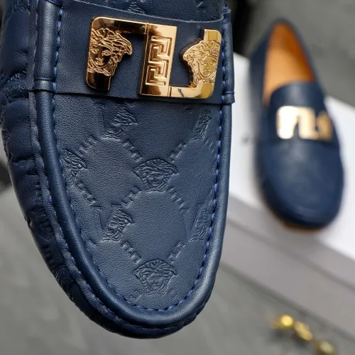 Replica Versace Leather Shoes For Men #1434078 $72.00 USD for Wholesale