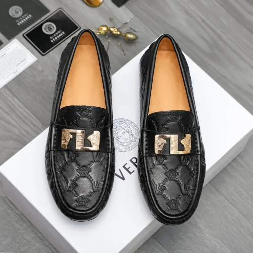 Cheap Versace Leather Shoes For Men #1434079, $$72.00 USD On Versace Leather Shoes