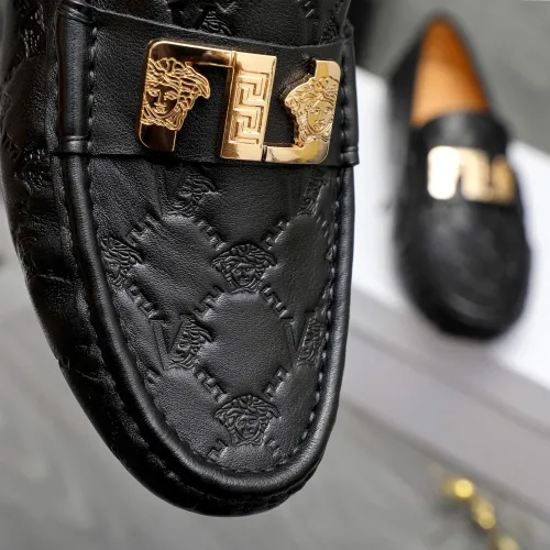 Replica Versace Leather Shoes For Men #1434079 $72.00 USD for Wholesale