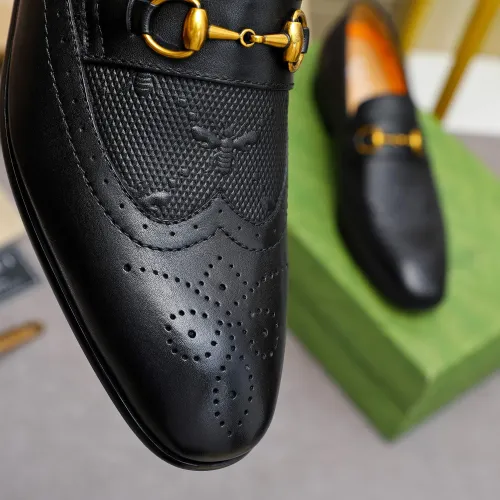 Replica Gucci Oxfords Shoes For Men #1434143 $88.00 USD for Wholesale