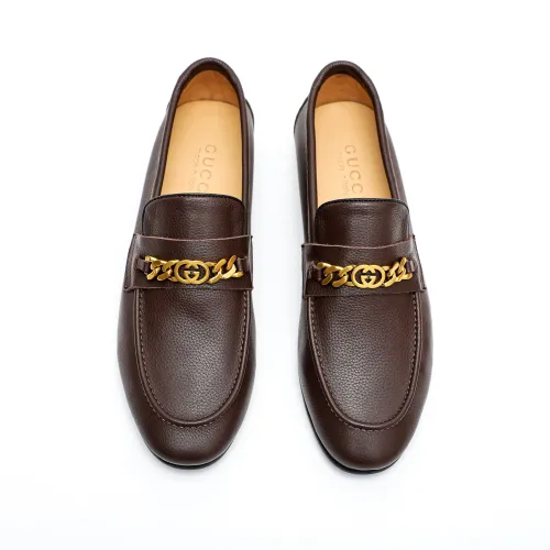 Replica Gucci Oxfords Shoes For Men #1434156 $92.00 USD for Wholesale