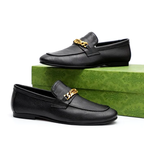 Replica Gucci Oxfords Shoes For Men #1434158 $92.00 USD for Wholesale