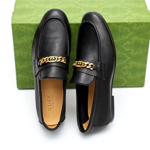 Replica Gucci Oxfords Shoes For Men #1434158 $92.00 USD for Wholesale