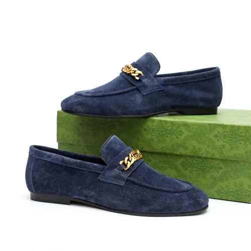 Replica Gucci Oxfords Shoes For Men #1434160 $92.00 USD for Wholesale